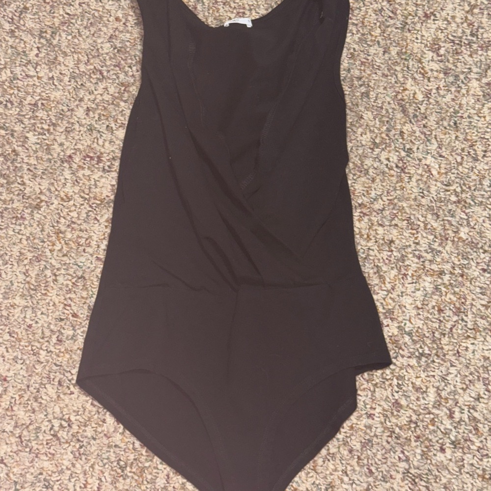 Black Sleeveless Bodysuit, shaping body‎ suit size small slimming summer fun